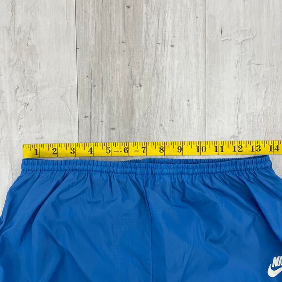 Vintage Blue Nylon Windbreaker Athletic Swishy Lightweight Drawstring Pants XL - Picture 6 of 8